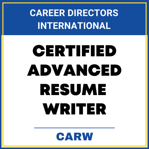 Certified Advanced Resume Writer (CARW) Logo, Career Directors International.
